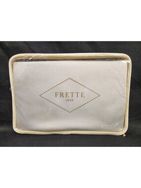 Frette Cotone Queen Fitted Sheet 61 In x 81 In 100% Cotton Grey NEW WITH TAGS!